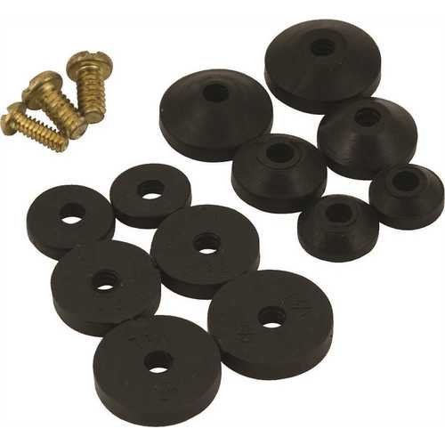 Proplus 153039 Includes 36 Washers Size 00 Through 1/2M and 9 Screws Black