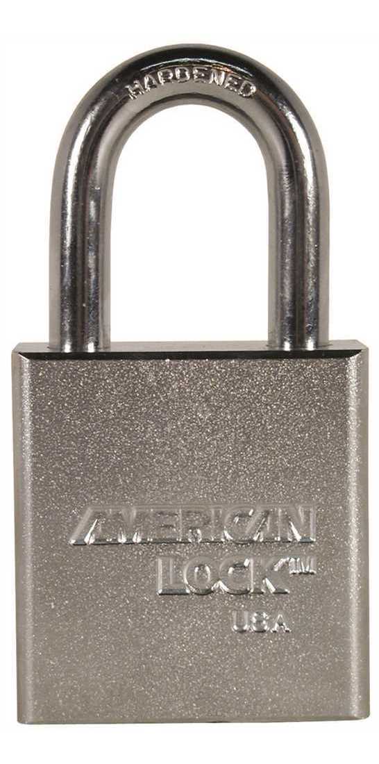 chrome padlock