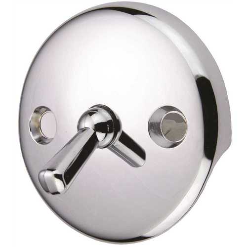 Proplus 1311 Tub Drain with Trip Lever Face Plate in Chrome Chrome plating