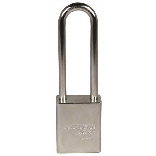 1-1/2 in. Padlock Solid Steel Body KD Triple Satin Chrome