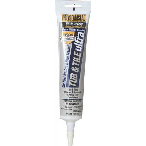 HENKEL 1725437 LOCTITE POLYSEAMSEAL TUB AND TILE ULTRA SEALANT WHITE, 51/2 OZ