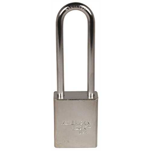 American Lock A5202 5200 Series 1-3/4 in. Padlock Solid Steel Body KD Triple Satin Chrome