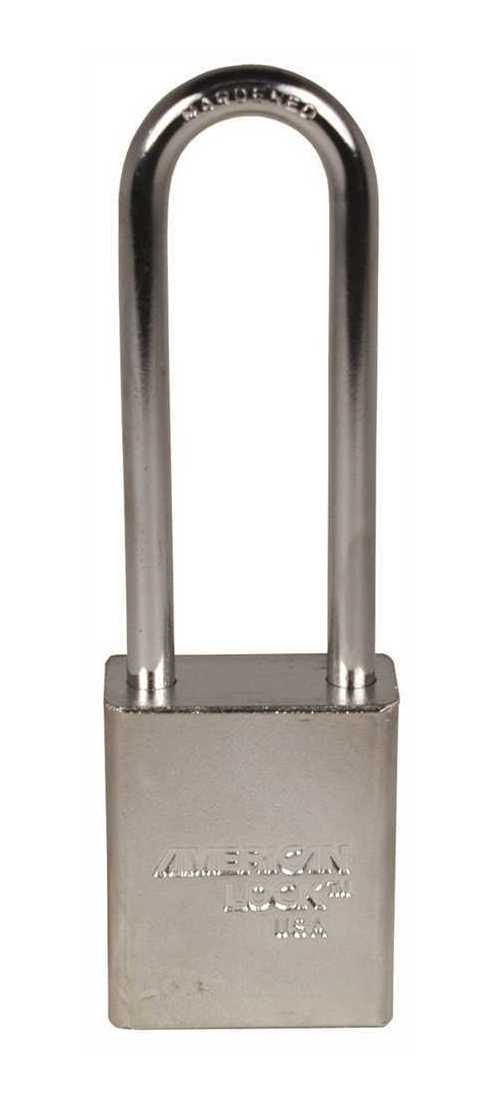 chrome padlock