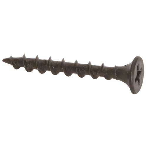 6 x 1-1/4 in. Phillips Drive Bugle Head Coarse Thread Drywall Screws Phosphate Plated - pack of 100