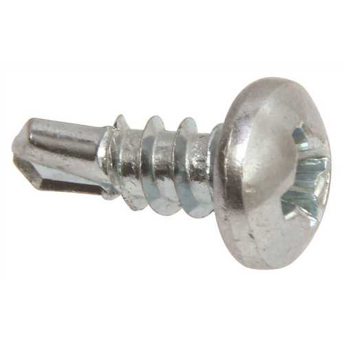 Lindstrom #6 x 3/8 in. Phillips Pan Head Self Drill Screw Zinc Plated - pack of 100