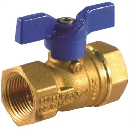 JOMAR INTERNATIONAL 101-404 3/4 in. FIP x FIP Valve Bluecap li Gas Ball Valve