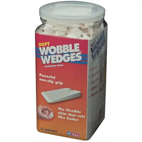 FOCUS 12 WOBBLE WEDGES, SOFT, WHITE - pack of 75