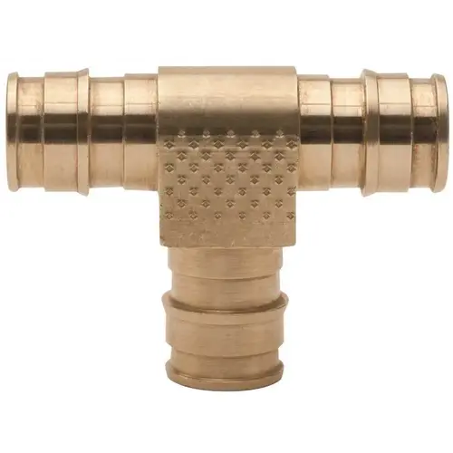 BRASS TEE, 3/4 IN. X 3/4 IN. X 3/4 IN., PEX-A, LEAD FREE