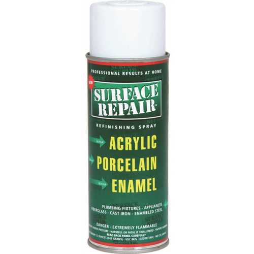 MULTI-TECH PRODUCTS 11200 SURFACE REPAIR REFINISHING SPRAY- PLUMBING FIXTURES 12 OZ., WHITE
