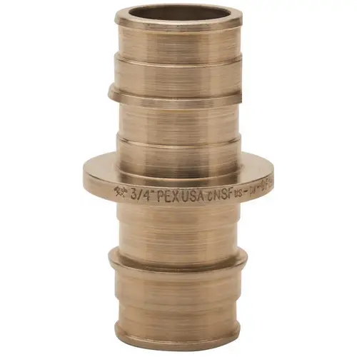 TRIBAL MFG. F87E66 BRASS COUPLING, 3/4 IN. X 3/4 IN., PEX-A, LEAD FREE