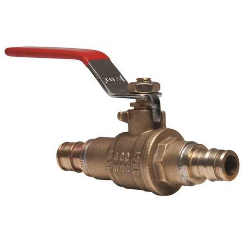 TRIBAL BRASS FULL PORT BALL VALVE, 3/4 IN. X 3/4 IN., PEX-A, LEAD FREE