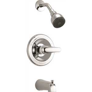 Peerless PTT188753 1-Handle Wall-Mount Tub and Shower Faucet Trim Kit in Chrome (Valve Not Included)