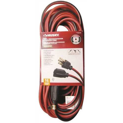 50 ft. 16/3 Extension Cord Black, Red