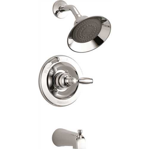 Single-Handle 1-Spray Tub and Shower Faucet in Chrome (Valve Included)