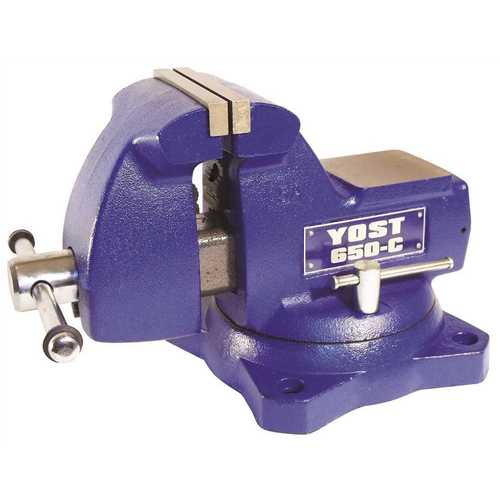 Yost 650-C 5 in. Combination Pipe and Bench Mechanics Vise with Swivel Base