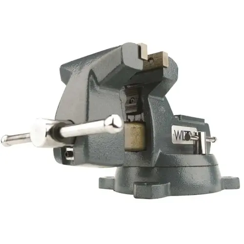4 in. Mechanics Vise with Swivel Base, 3-7/16 in. Throat Depth