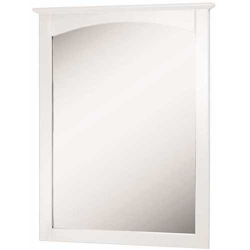 Columbia 24 in. W x 31 in. H x 1.875 in. D Wall Hung Mirror in White