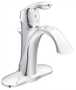 Moen 6400 EVA Single-Handle Bathroom Faucet - Chrome, High Arc Spout, WaterSense Certified, Optional Deck Plate Included - View #12