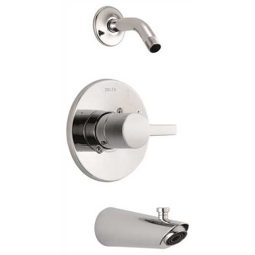 Compel 1-Handle Tub and Shower Faucet Trim Kit in Chrome with Less Showerhead (Valve and Showerhead Not Included)