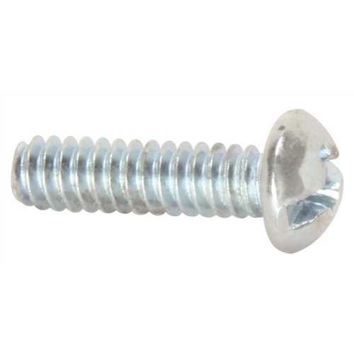 Lindstrom #6-32 TPI x 1 in. Combo Phillips/Slotted Round Machine Screws Zinc Plated - pack of 100