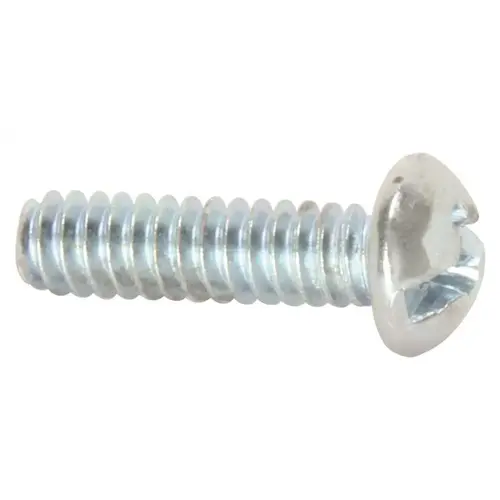 #8-32 TPI x 2 in. Combo Phillips/Slotted Round Machine Screws Zinc Plated - pack of 100