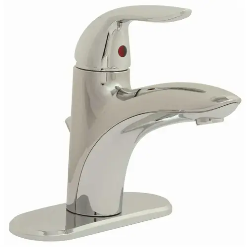 Single Hole Single-Handle Bathroom Faucet with Included Component in Chrome