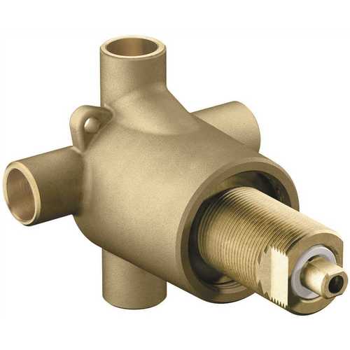 Brass Commercial 3-Function Transfer Shower Valve - 1/2 in. CC Connection