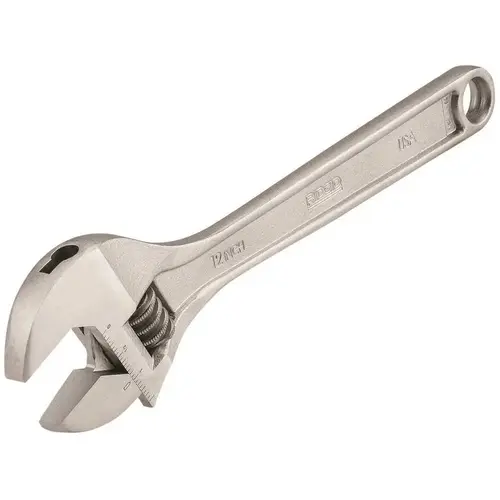 RIDGID 86917 12 in. Adjustable Wrench Nickel