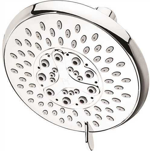 Pfister J15-070C 5-Spray 4.78 in. Single Wall Mount Fixed Rain Shower Head in Polished Chrome