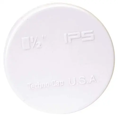 Test-Tite 87503 1-1/2 in. PVC High Pressure Techno Caps White