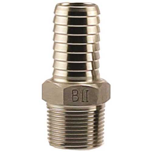 Boshart Industries SSMA-100 #304 STAINLESS STEEL MALE ADAPTER, 1 IN. X 1 IN. INS