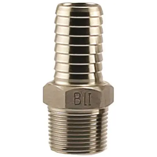 #304 STAINLESS STEEL MALE ADAPTER, 1 IN. X 1 IN. INS