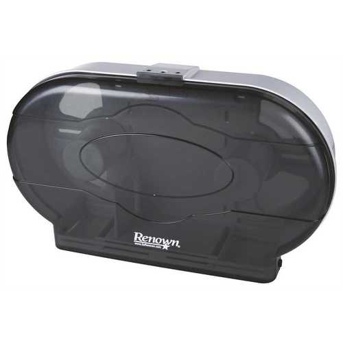 Jr Jumbo Black Twin Toilet Paper Dispenser