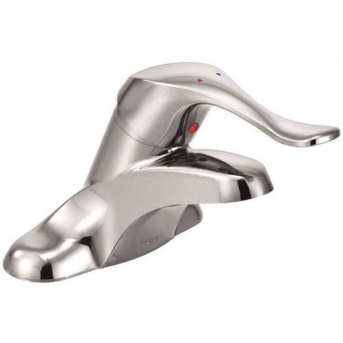 Moen 8400 4 in. Centerset Single Handle Low-Arc Bathroom Faucet in Chrome without Drain Assembly