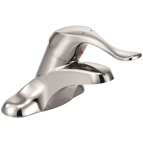 4 in. Centerset Single Handle Low-Arc Bathroom Faucet in Chrome without Drain Assembly