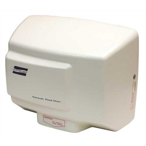 HAND DRYER, WHITE, 8.8X11.25X5.9 IN., 120 VOLTS, 13 AMPS, 108 CFM EPOXY PAINT