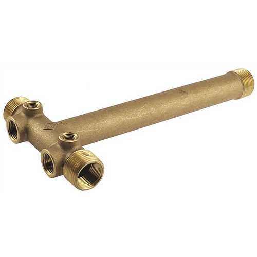 SOLID BRASS TANK TEES, 1 IN. X 10 IN. CENTRE END, LEAD FREE