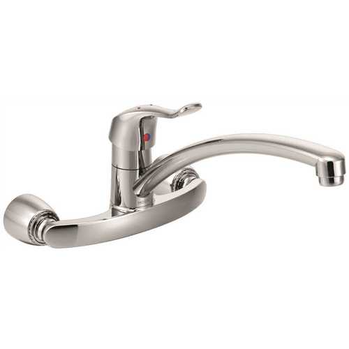 M-Bition Single-Handle Wall Mount Kitchen Faucet with 12 in. Spout in Chrome