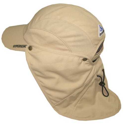 HyperKewl 6596KH Khaki Ultra Sport Cooling Hat with Detachable Cooling Neck Shade