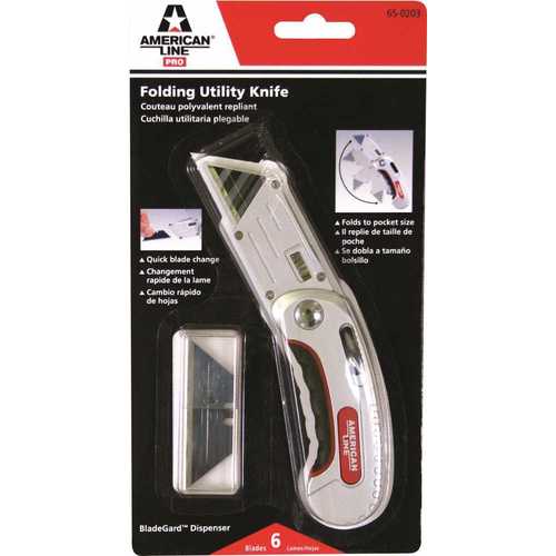 FOLDING UTILITY KNIFE, WITH 5 BLADES