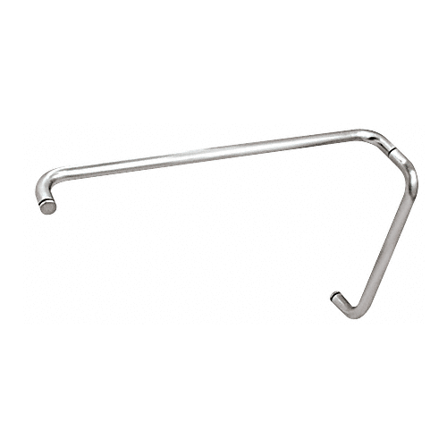 Chrome 12" Pull Handle and 24" Towel Bar BM Series Combination Without Metal Washers