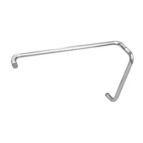 Chrome 12" Pull Handle and 24" Towel Bar BM Series Combination Without Metal Washers