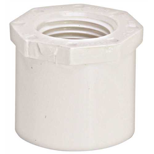 Proplus 2900934 PVC SCH 40 SLIP X FIP BUSHING, 2 IN. X 1-1/2 IN White