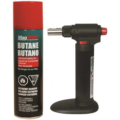MagTorch Micro Butane Torch Kit wth 5.6 oz. Fuel cylinder