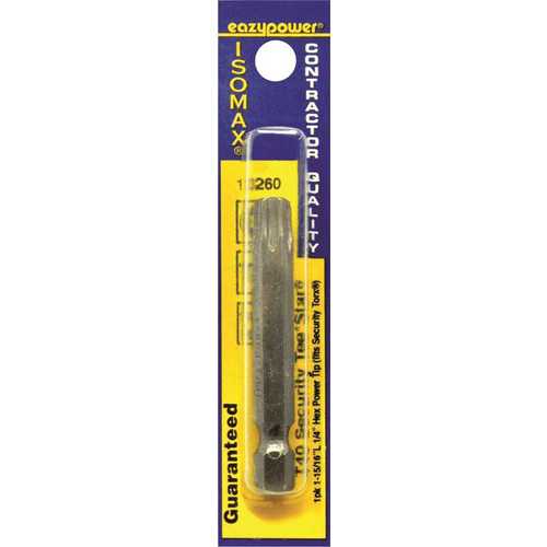 Fits Security Torx Screws 2in Overall Length 1 piece per pack