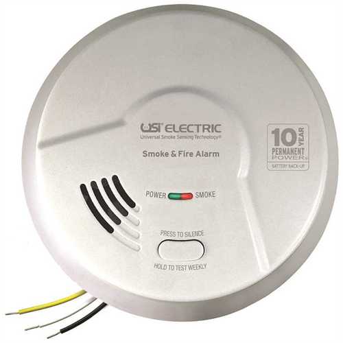 10-Year Sealed Battery Back-Up Operated Smoke and Fire Alarm