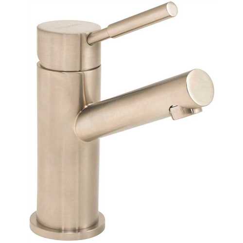 Neo Single Hole Counter-Mounted 1-Handle High-Arc Bathroom Faucet in Brushed Nickel with Pop-Up Drain
