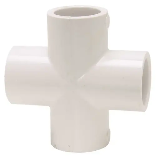 Mueller Streamline 420-005HC 1/2 in. PVC Pressure S x S x S x S Cross White