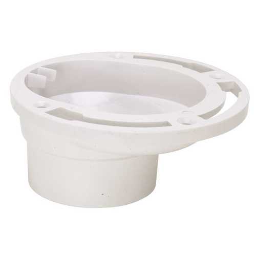 Proplus 94848 3 in. x 4 in. PVC Schedule 40 Offset Closet Flange