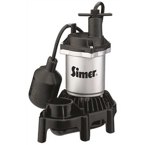 PENTAIR WATER PUMPS ZINC SUMP PUMP WITH PLASTIC BASE, TETHERED SWITCH, 1/4 HP